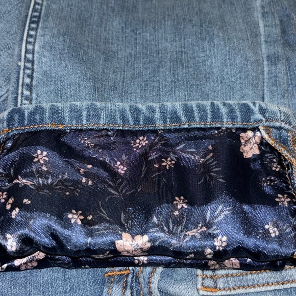 MATILDA JANE Just Imagine Taylor Straight Leg Floral Cuff Jean Size 8 - Picture 5 of 14